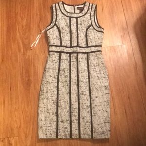 Black and white textured dress